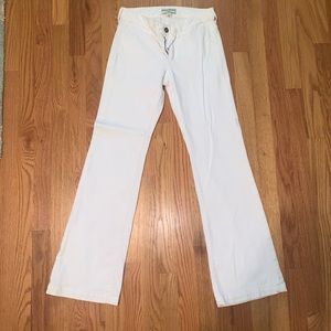 Wide Leg Banana Republic White Jeans